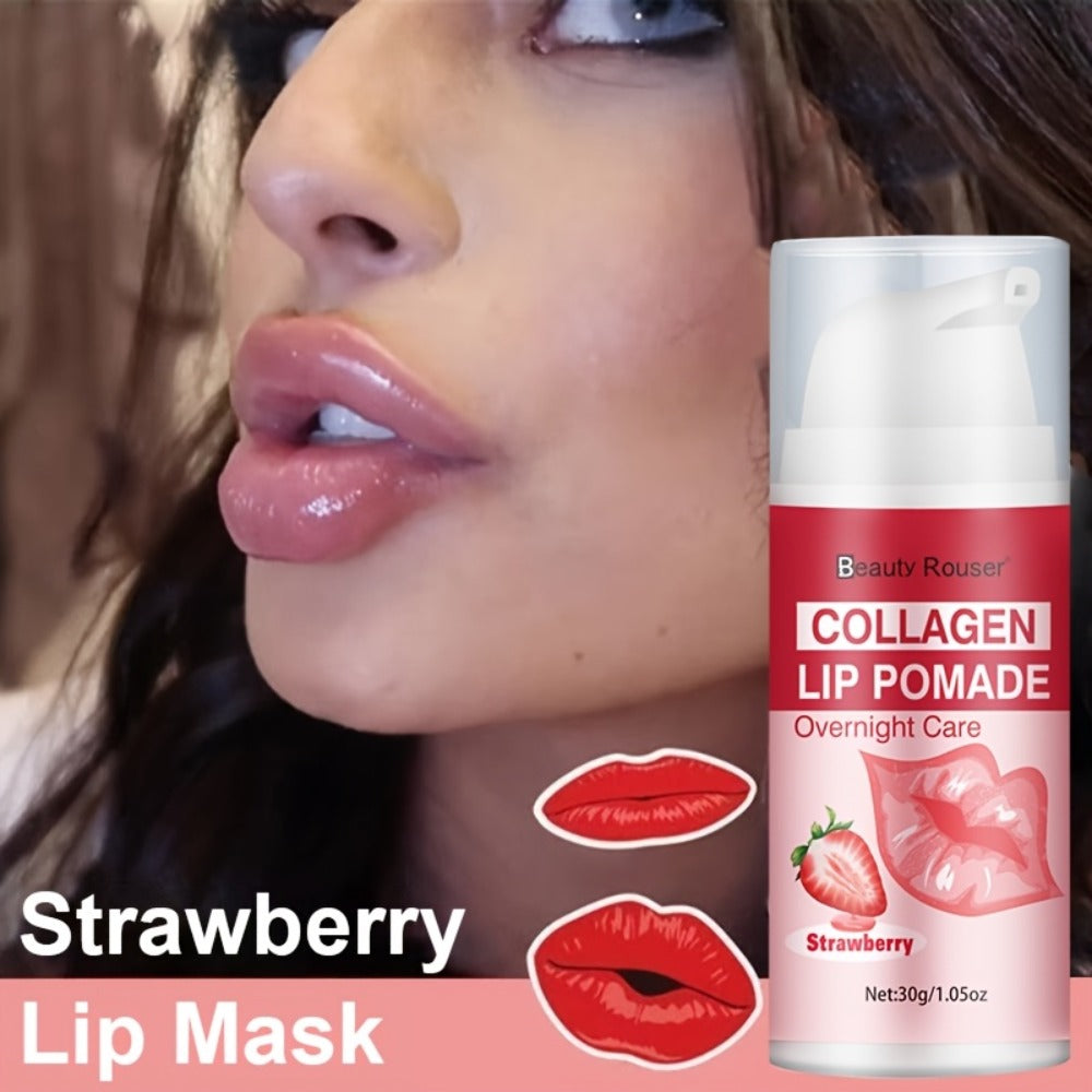 [Lip Essence Hydration] 30g Collagen Moisturizing Lip Essence - Plumps Lips, Day and Night Lip Care, Deep Hydration, Nourishes Dry Lips, Long-Lasting Moisture, Reveals -Clear, Hydrated Lips, Suitable for All Skin Types