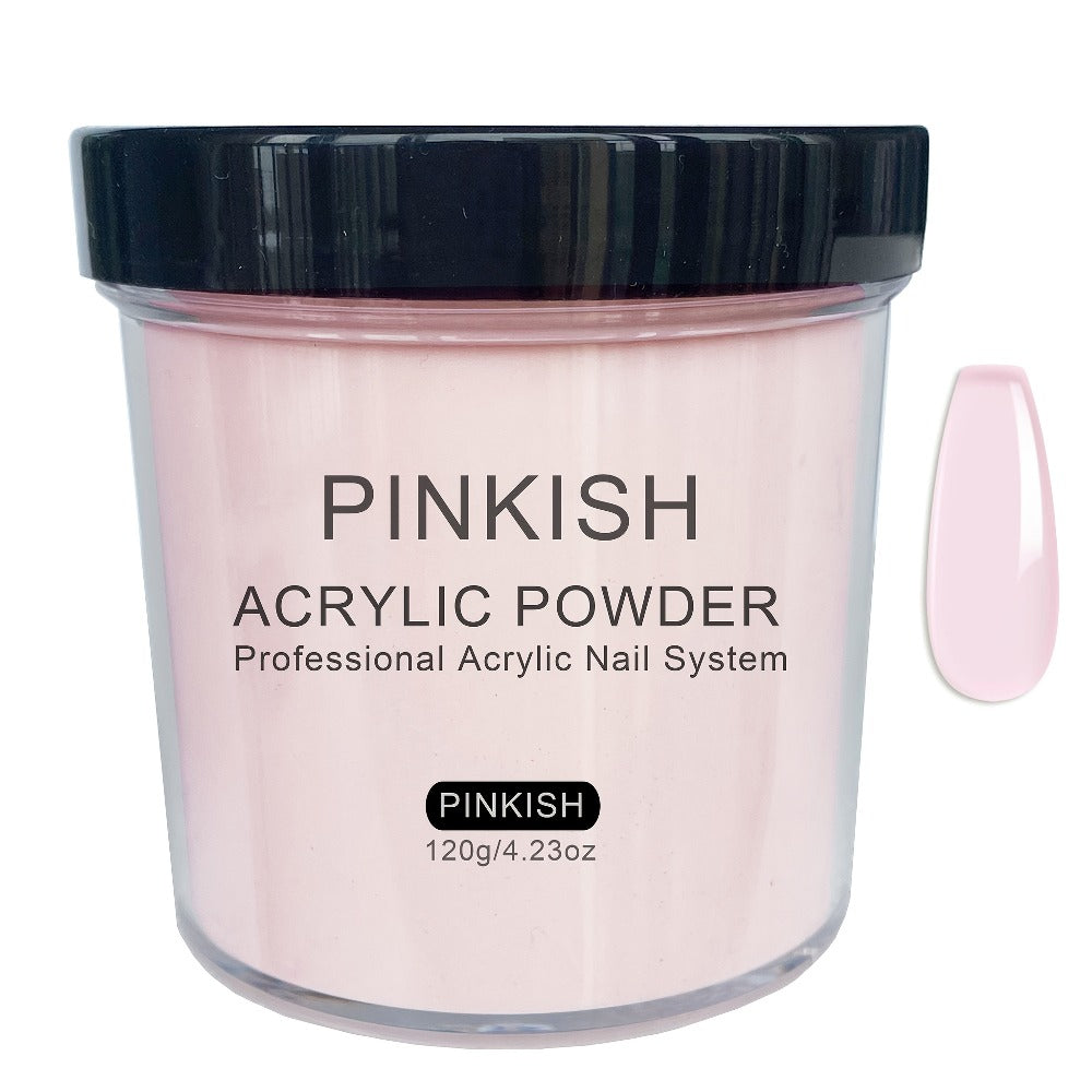 Clear White Pinkish 4Oz Acrylic Powder, Professional Acrylic for Nail System for Nail Extension Sculpting And 3D for Nail Art, Polymer Powder, No Lamp Needed