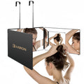 360-Degree Viewing Angle Hair Cutting Mirror, 3-Way Self Haircut Mirror with Clear Anti-Fog HD Glass, USB Rechargeable, Plastic Frame, Beauty And Personal Care Mirror, Wedding Gift, Triple Fold Mirror, Limited Time Discount, Wedding Easter Gifts