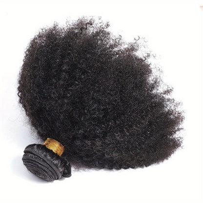 Afro Kinky Curly Hair Bundle Mongolian Human Hair 4B 4C Natural Black Unprocessed Weave Extensions Dreadlocks Braids Twists 8 10 12 14 16 18 Inch