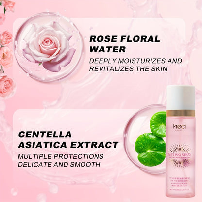 Makeup Setting Spray 3-in-1 Prime Hydrate & Set - Long-Lasting Waterproof Sweat-Proof Moisturizing Setting Spray for All Skin Types - Locks Makeup for Fuller Adherent Finish - Face Mist for Women