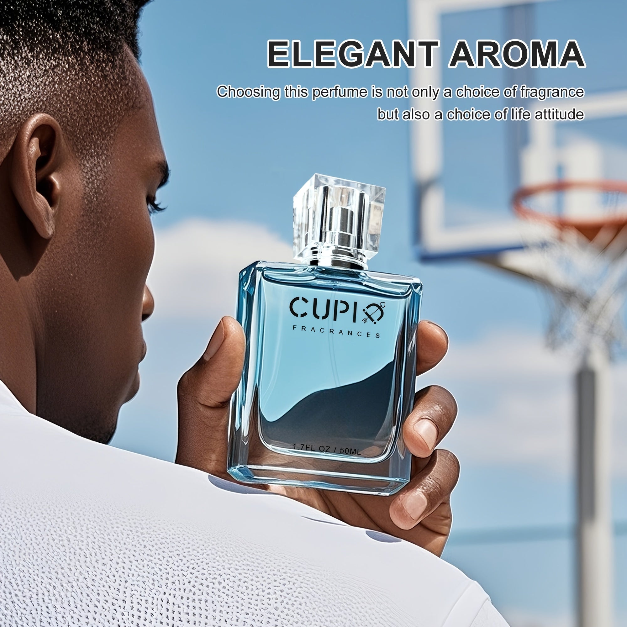 1.69 Oz/ 1.7/1.0 Fluid Ounces Of Men'S Fragrance - Sip Woody Notes, Orange Blossom, Leather And Mahogany Fusion, Elegant And Charming For Dinner Parties And Gatherings, Shaped Cut Bottle, Collector'S Fragrance, Thoughtful Father'S Day Gift, Festival