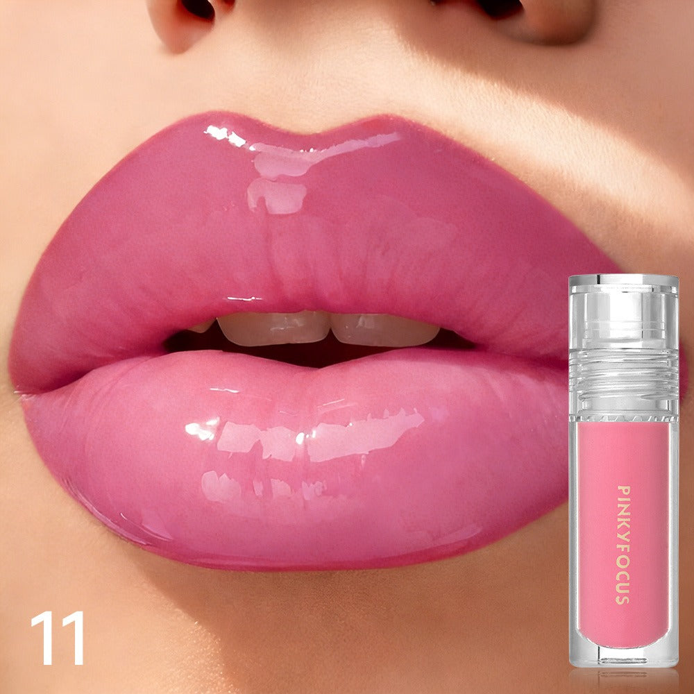Lip Gloss Plumping Maximizer — Mirror-Like Shine Finish, Lip Injection Effect, Long-Lasting Hydrating Lip Gloss for Fuller-Looking Lips, 5 Shades Available