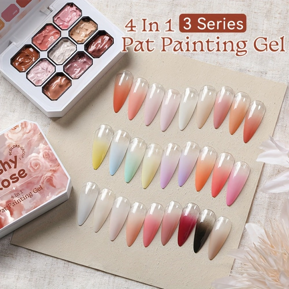 UR SUGAR Offers a 9-Color Gel Nail Polish Set That Includes Shades Like Yellow, Purple, And Blue. This Versatile Product Is Perfect for Creating Gradient Effects And Stamping Patterns, Making It an Ideal Gift for Nail Art Enthusiasts And Salons