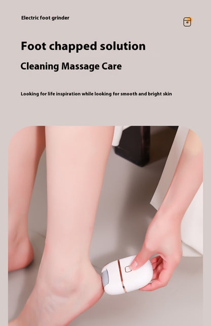 Electric Foot Callus Remover Rechargeable Pedicure Tool 2 Roller Heads Portable Dead Skin Scrubber for Smooth Soft Feet Home Professional Foot Care Kit