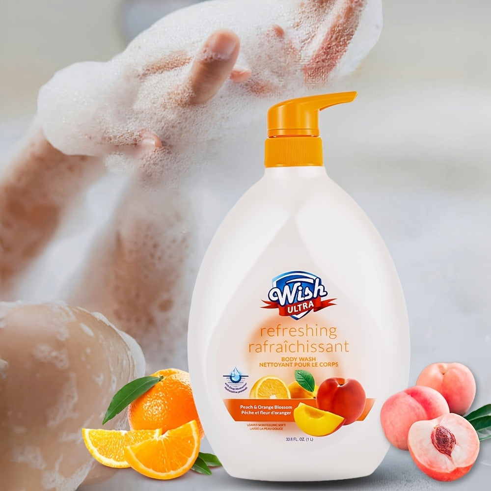 Set of 2 Bottles, Each 1000 ML/33.8 Fl Oz, Moisturizing Body Wash Suitable for Both Men And Women, Featuring a Long-Lasting Scent, Available in 6 Unique Fragrances, Deeply Cleanses, And Enhances Skin Smoothness, Suitable for All Skin Types