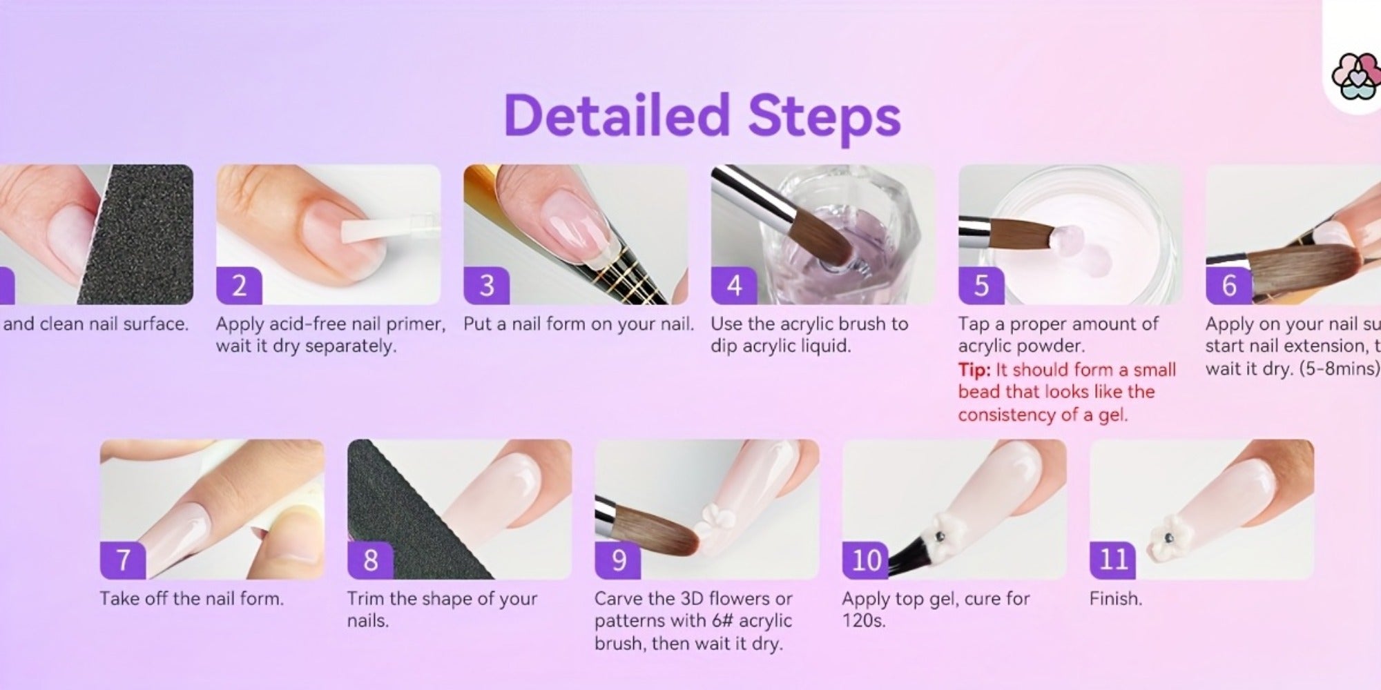 SAVILAND Salon-Grade Odorless Acrylic Liquid Monomer (8Oz) - Castor Oil & Vitamin E Enriched Formula with Complete Nail Kit (Brush/Dappen Tray/Mat), Low-Fume EMA Technology for Healthy Nail Art 2025