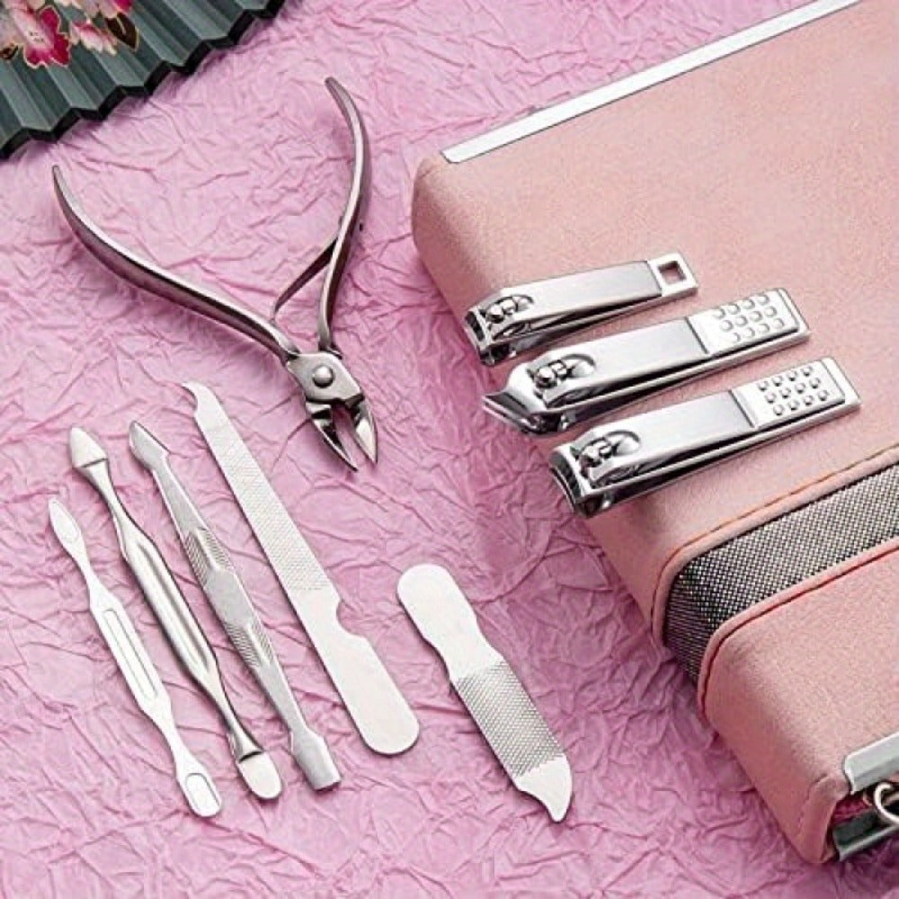[Christmas Essentials] 26pcs Manicure Set Stainless Steel Nail Clippers Cuticle Nipper Pedicure Care Tool Dead Skin Scissor Cleaning Grooming Kit Christmas Essentials