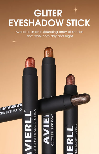 Eyeshadow Stick Set 8PCS Waterproof Long-Lasting - Shimmer, Pearlescent & Matte Eye Shadow Pencil for Smoky, Natural & Glitter Looks, Blendable Creamy Formula, Gift for Her