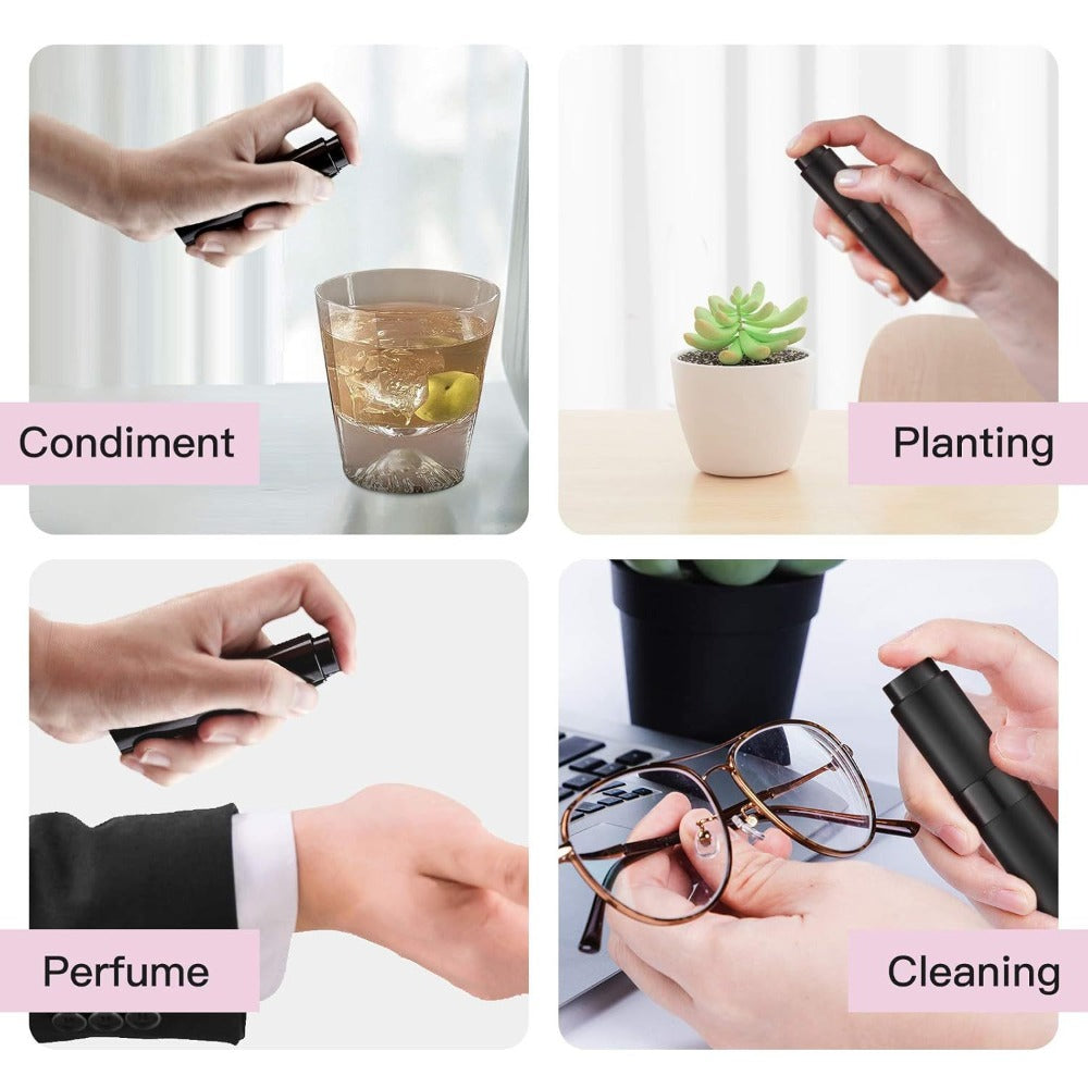 5pcs Travel Perfume Atomizer Refillable 0.27oz, Travel Cologne Sprayer Mini Perfume Empty Small Bottle (5 Colors)