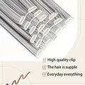 Set of 6 Clip-In Hair Extensions, Featuring 16 Clips, Made from Synthetic Fiber, Designed to Add Volume And Length, Suitable for Various Occasions, High-Temperature Fiber Hairpieces for Women