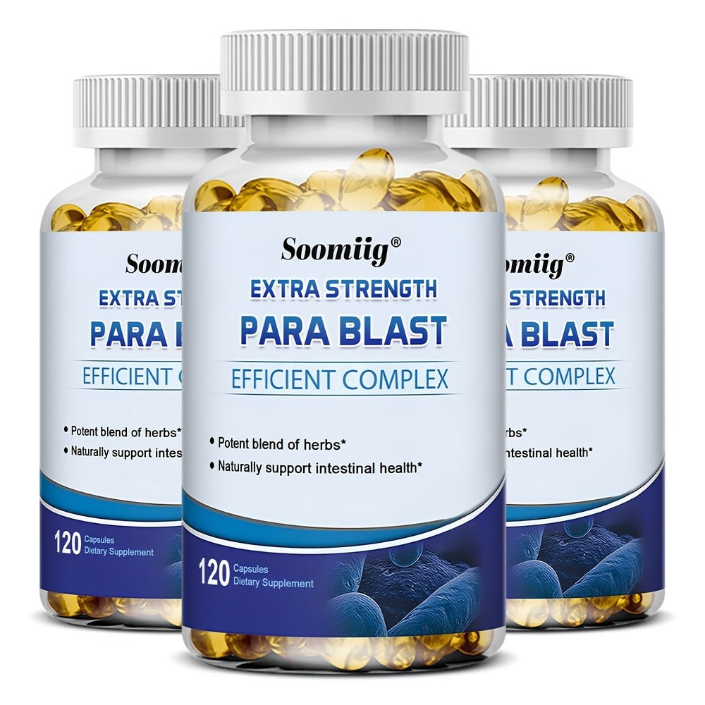 PARA BLAST Capsule Supplement - Contains Black Walnut, Wormwood Powder, Cranberry - Supports Holistic Health - 120 Capsules