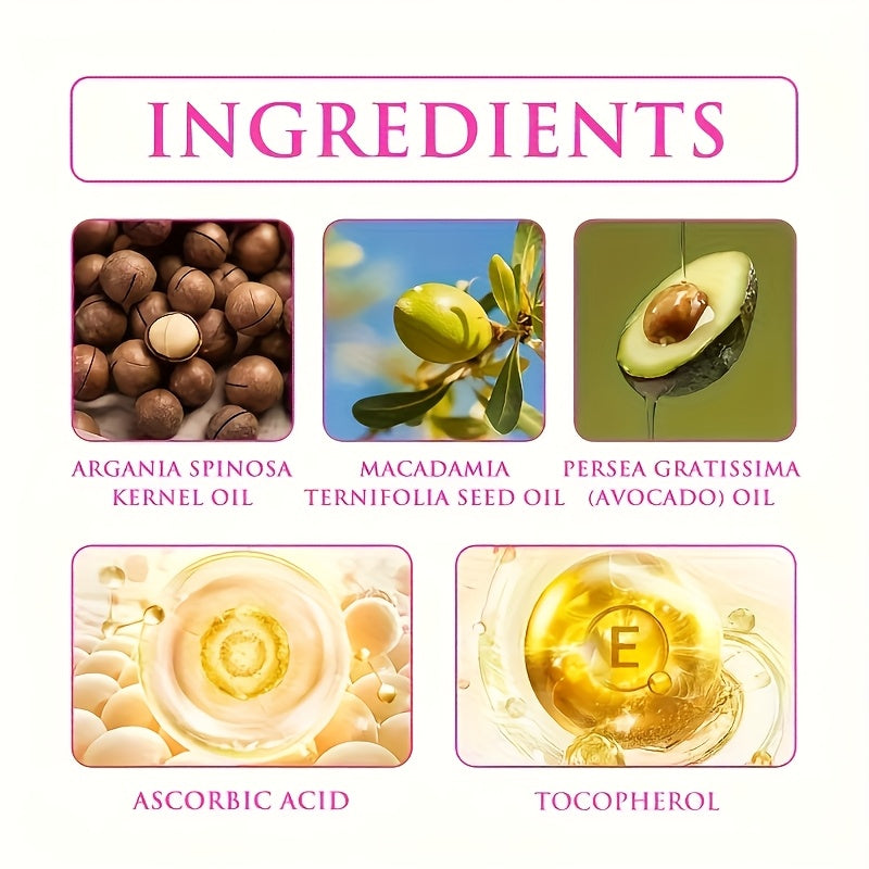 5 Bottles Natural Hair Care Vitamin Capsules with Moroccan Argan Oil, Vitamins A, C, E B, Keratin Styling- Anti-Frizz, Fast Strengthening Hair Essence for Damaged, Dry Curly Hair, Makes Hair Look Healthier, Hair & Scalp Care, Unisex, Travel Essential