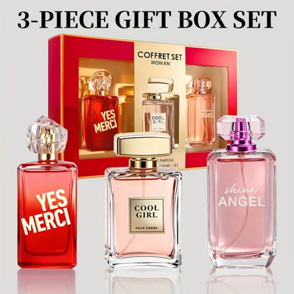Women's Eau De Parfum Gift Set 3.4 oz — 3 Scents: Vanilla Jasmine, Ylang-Ylang Bergamot & 3-Piece Set | Long-Lasting Fragrance for Dating, Parties & Holidays