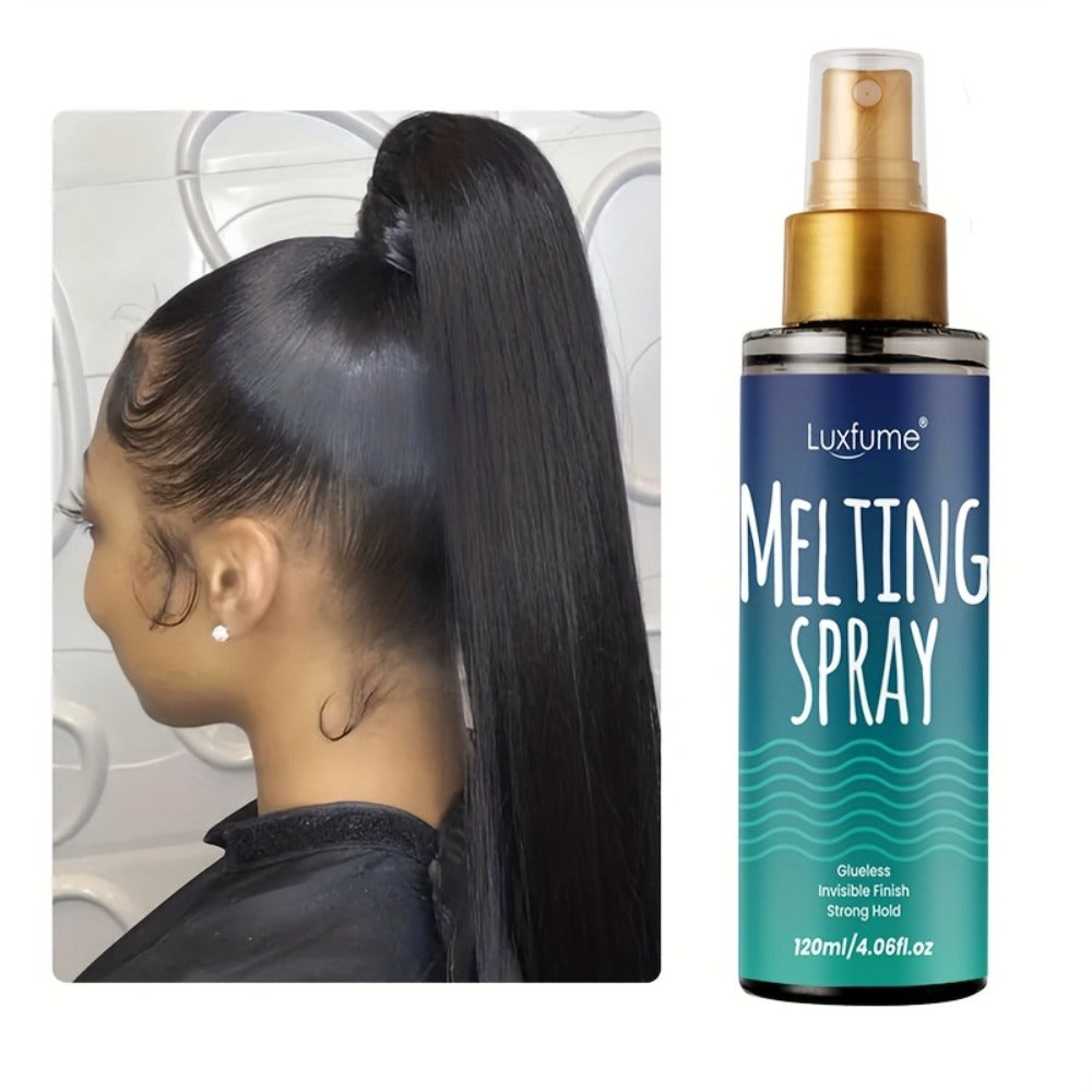 Hair Spray Strong Hold 24H — Flexible Natural Finish for Shaping Hair, Securing Wigs & Controlling Edges, Moisturizing Unisex Formula 4.06oz