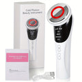 4-In-1 Beauty Massager with LED Light - Cold Photon Technology, Rechargeable Lithium Battery, USB Charging, Ideal for Face, Neck, And Eye Massage, Beauty Device | Modern Aesthetic | Rechargeable Battery Gift for Mom on Mother'S Day