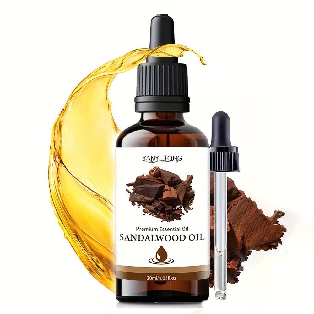 Sandalwood Essential Oil for Hair & Skin Care — Moisturizing Aromatherapy Oil for Massage, Diffuser & Shower, All Skin & Hair Types, Available in 30ml, 100ml & Twin Pack