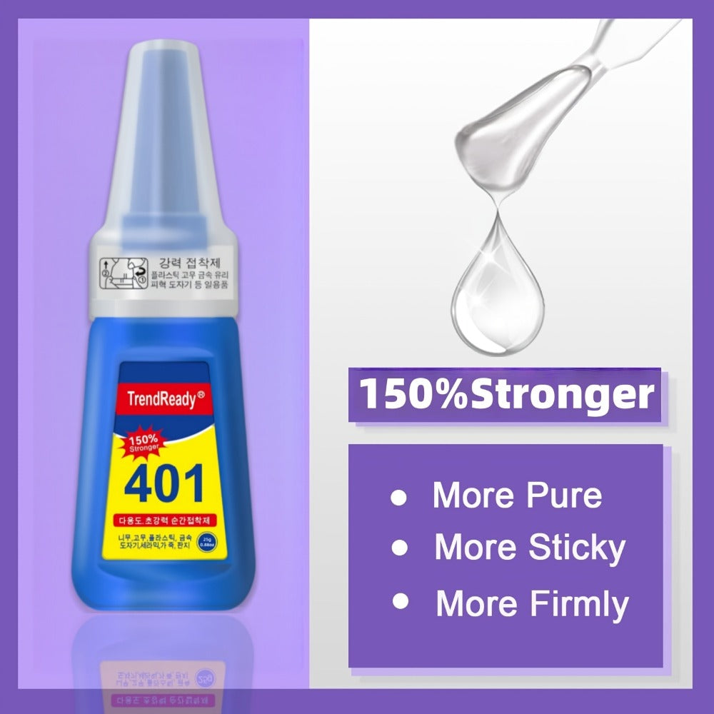 8-Pack/6-Pack/4-pack/2-Pack Extra Strong & Waterproof Nail Adhesive with Nail Stickers | 0.85oz Bottles with Dropper Tip | Quick-Release, Long-Wearing | Alcohol-Free Salon Formula | Multi-Use: Nails, Fabric, Repairs | Super Glue, Nail Glue