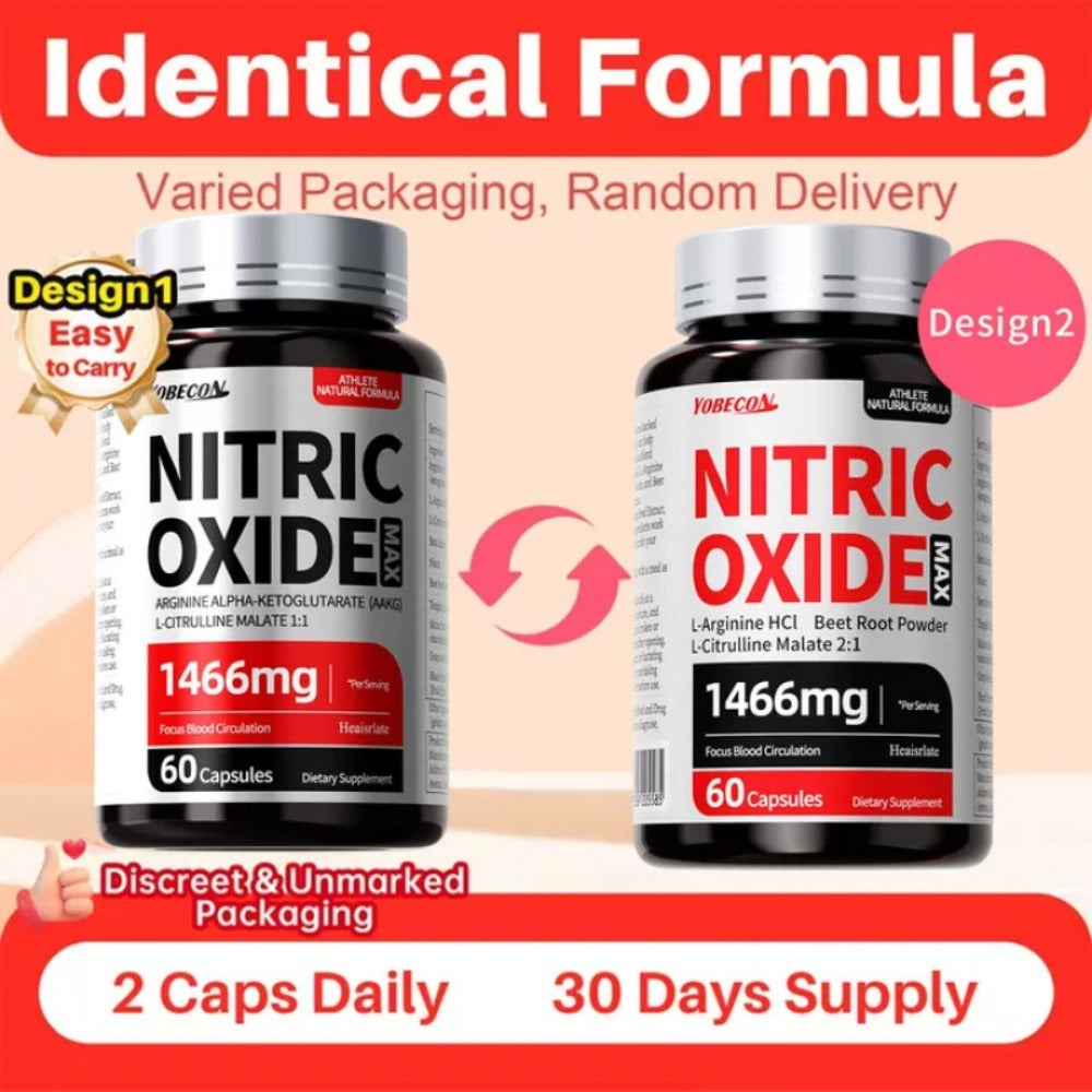 Maximum Load 10-in-1 Nitric Oxide Supplement, Containing 1466 for MG AAKG, L-arginine, L-citrulline, Beetroot, Suitable As A Christmas Gift, Applicable for Office Workers, Fitness Enthusiasts, Adults, Men And Women