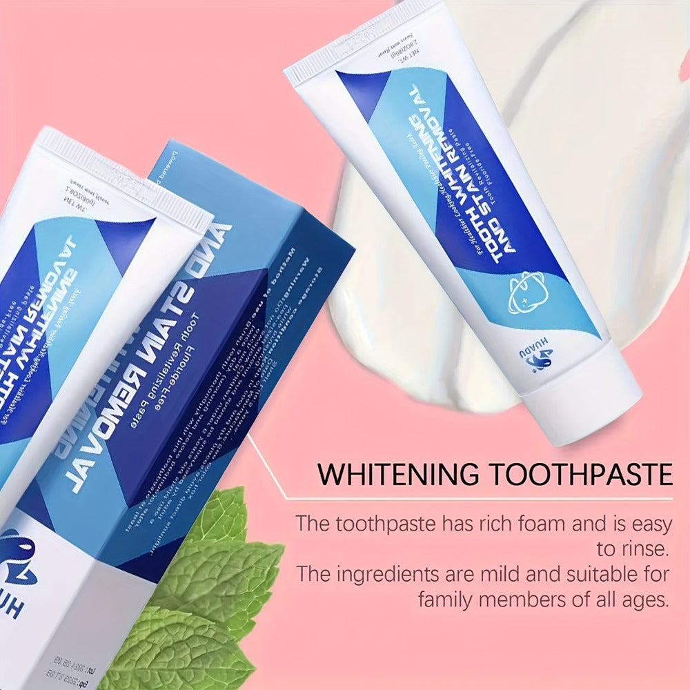 Whitening And Cleaning Toothpaste, 1/2/3/4/8-piece Set, Deep Cleaning Oral Care Whitening Teeth, Suitable For Family And Travel, Suitable For Both Men And Women, Easy To Carry, Fresh Mint Flavor