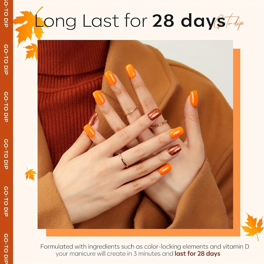NOCIS Dip Nails Starter Kit! Create hauntingly beautiful Halloween nail art with ease. Kit includes Nail Sticks, Base/Top Coat, Activator, and Essential Liquids for a DIY salon manicure. Get ready for a fang-tastic Halloween!