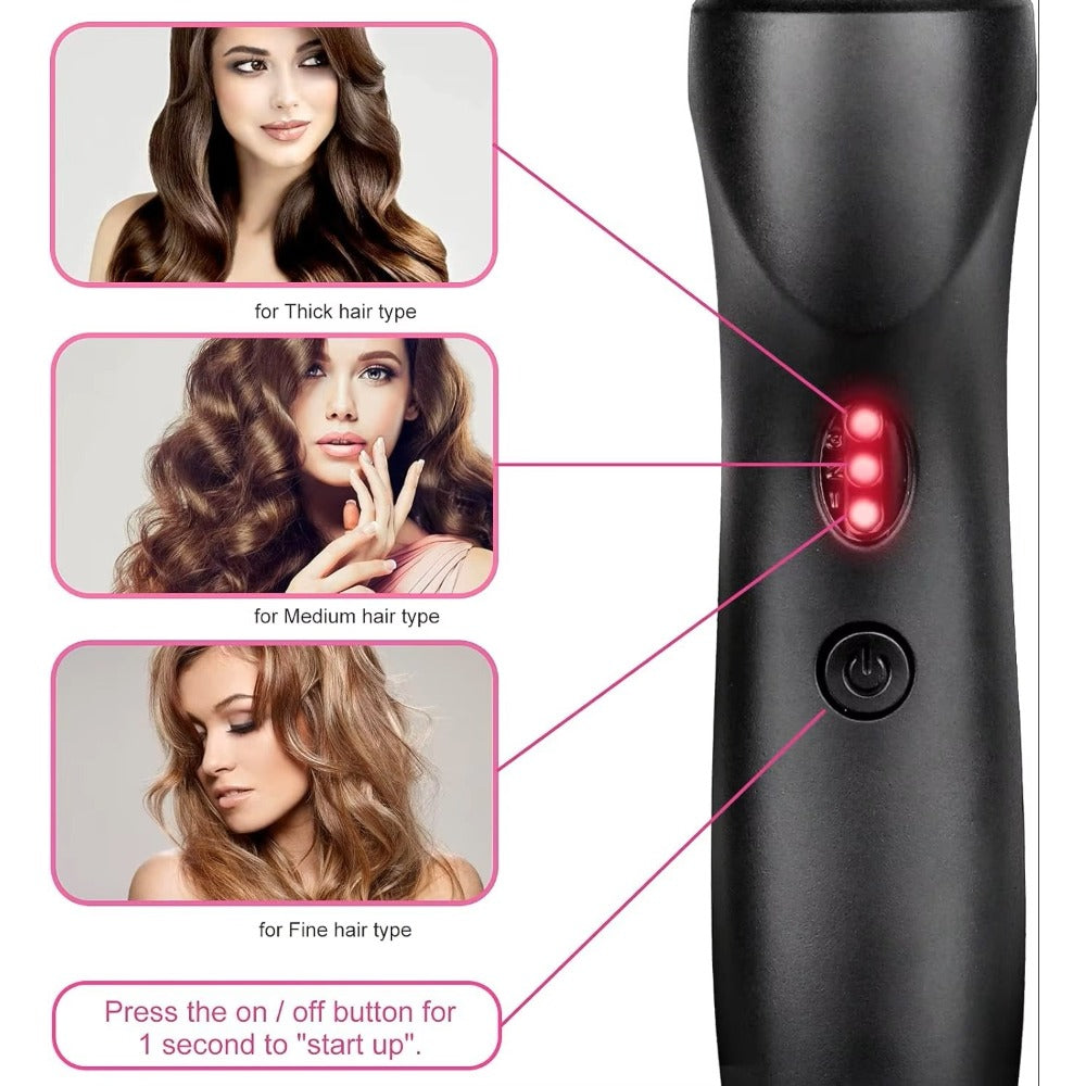 Hot Comb Hair Straightener, Electric Comb, Portable Travel Anti-Burn Beard Straightener Press Comb Ceramic Curler Flat Curler