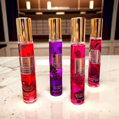 Travel Size Perfume Set for Women — Mystical 4-Piece Fresh Fruity Fragrance Kit 20ml Each, Layered Front Mid & Base Notes, Unisex Long-Lasting Scent, Perfect for Dating, Mother’s Day & Birthday Gifts
