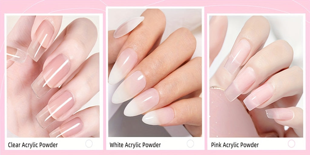 Acrylic Nail Kit with Drill And Light Full Nail Kit Set Professional Nail Starter Kit for Beginners Acrylic