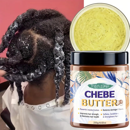 Chebe Hair Butter Masque with African Shea, Castor & Batana Oils – Deep Conditioning Treatment for Curly Hair | Gentle, Non-Irritating | 250g