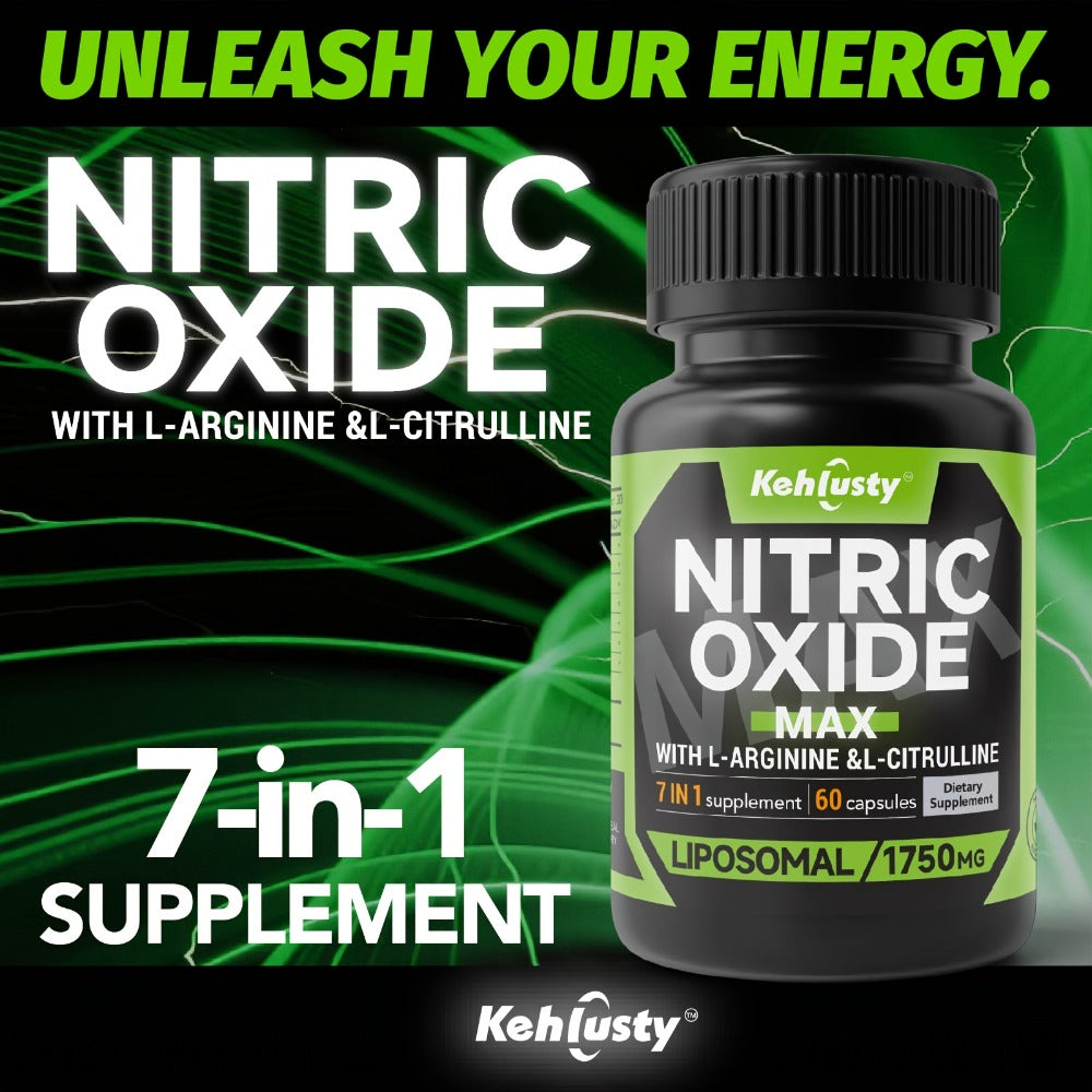 7-in-1 Max Load Energy Supplement, Containing L-Arginine, L-Citrulline, Maca, and Beetroot. Suitable as a Father's Day Gift. Ideal for Office Workers, Fitness Enthusiasts, Adults, Men, and Women