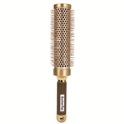 Round Hair Brush Nano Ceramic Ion Professional – Heat Resistant Styling Roller Comb for Voluminous Bangs, Wavy Curls & Blow Dry – 4 Sizes: 25mm, 32mm, 45mm, 53mm