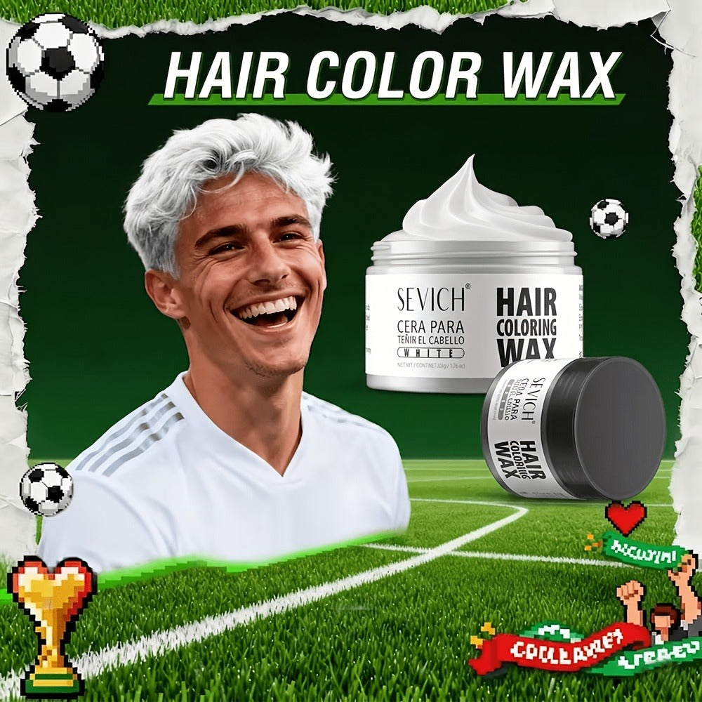 Hair Color Wax Temporary - Instant Hair Dye Wax for Parties Cosplay Festivals - Strong Hold Styling Wax with Vibrant Color for All Hair Types Men Women Kids