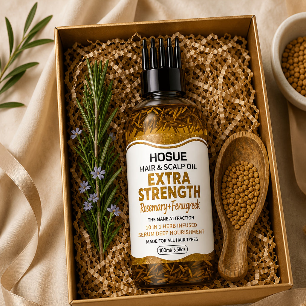 3.4 Oz Fenugreek Hair Oil, Magic, 10-In-1, with Rosemary, Batana, Moroccan, And Pumpkin Seed Oil, for Damaged Scalp And Hair Care, Strengthens Hair, Nourishes Hair Strands And Gently Moisturizes The Scalp, Hair Products, Father'S Day Gifts