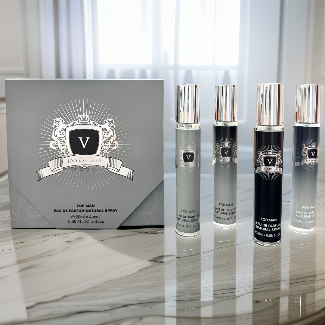 [MYSTICAL Cologne Gift Set] MYSTICAL Men's Cologne Gift Set | 4 Different Fragrances, Lasting Scent, Unisex, Portable Travel Set - Father's Day, Valentine's Day, Birthday Gift, Perfume for Everyday Life & Dating