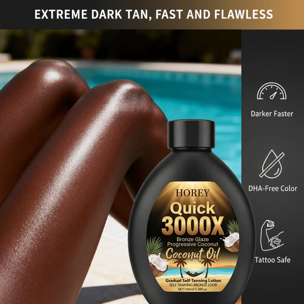 3000X Summer Coconut Self-Tanning Lotion- with Coconut Extracts-Easily Achieve Your Own Sun-Kissed Glow This Summer-Gradual Self-Tanning-Creates a Natural, Radiant Tan-Tanning And Moisturizing-Sunless Tanners