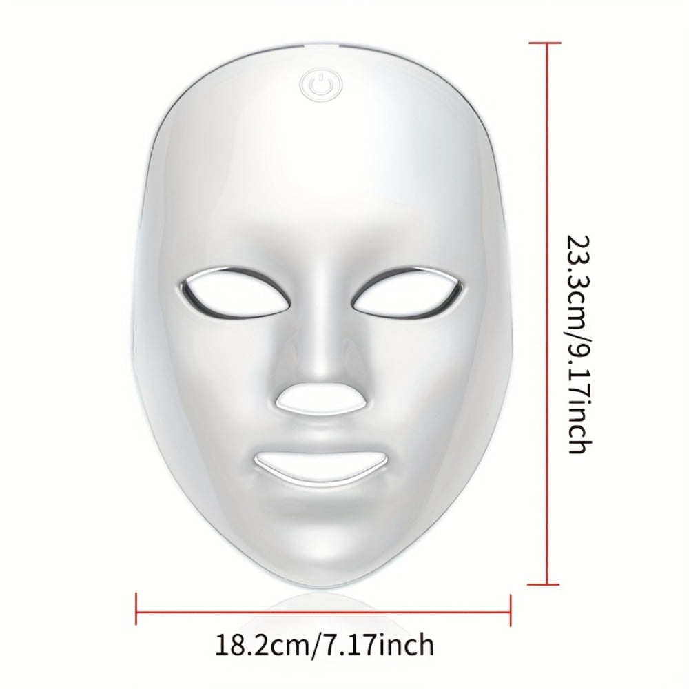 A 7-color Facial Mask Machine, Portable Facial Care Device, Home Beauty Care Tool, USB Charging, Suitable As A Gift for Girlfriend And Valentine's Day Gift