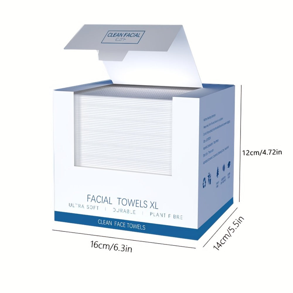 40/120/240pcs Disposable Boxed Facial Tissues, Facial Cleansing Tissues, Extra Large And Thickened, Soft And Skin-Friendly, Suitable for All Skin Types, Facial Cleansing And Care, 26*30cm(10.24*11.81in)