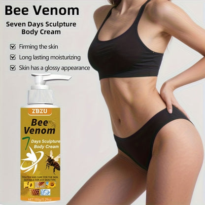 Firming Body Cream with Bee Venom – 7-Day Rapid Skin Tightening for Arms, Abdomen, Thighs & Buttocks | Vitamin C, Collagen & Glycerin Formula | Fast-Absorbing Lifting Cream for All Skin Types, 150g