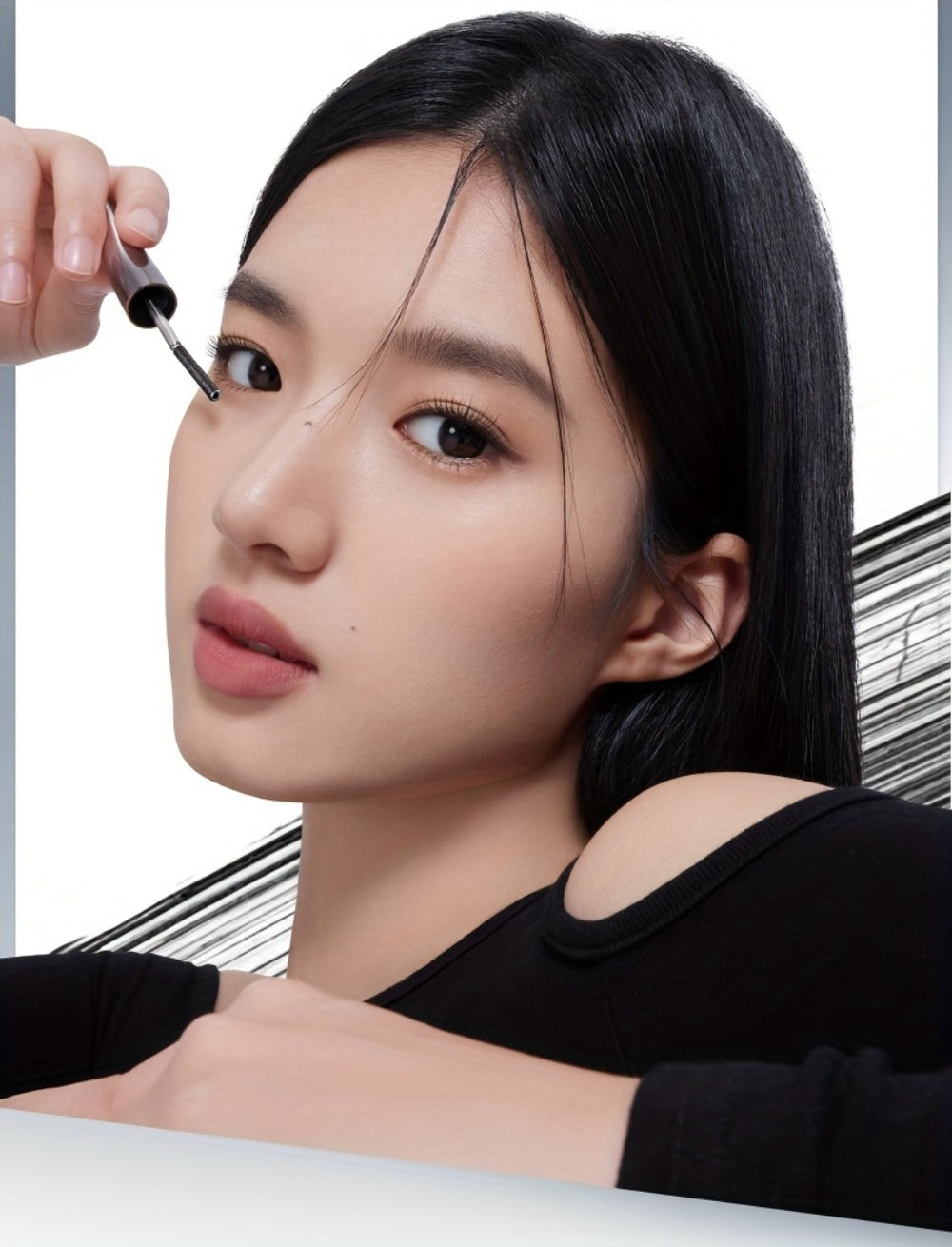 3D Curling Mascara — Volumizing, Waterproof & Smudge-Proof Eyelash Wand, Long-Lasting Nourishing Formula, Suitable for All Eye Types, Korean Makeup Style, Black & Brown, Curling & Precision Design