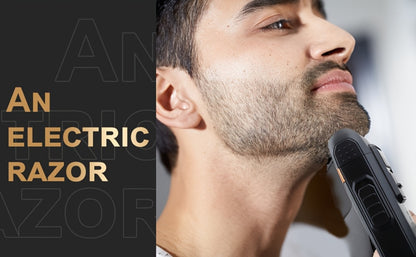 Electric Hair Clipper Set for Men LQT USB Charging 2000mAh with Engraving Scissors Metal Digital Display - 2 or 3 Piece Barber Kit for Home & Salon Bronze Gift