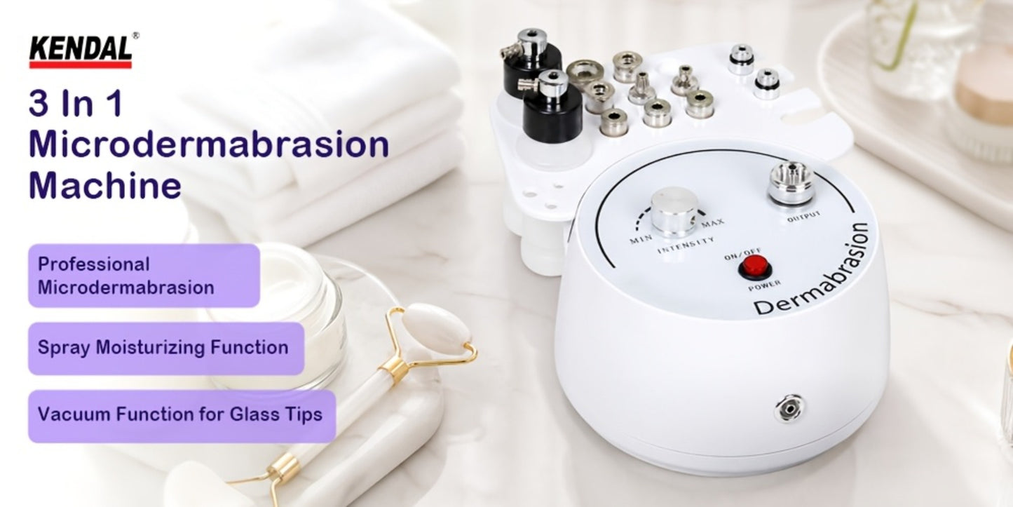 Microdermabrasion Machine Professional 3-in-1 Dermabrasion Vacuum Spray Moisturizing Facial Beauty Device Esthetician Skin Care Equipment Gift