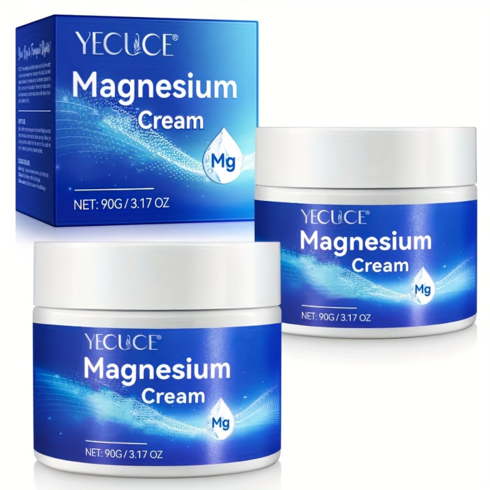 2pcs/ Magnesium Sleeping Cream: Pure Magnesium Body Cream (6.34 Oz) - Alcohol-Free, Contains, Magnesium Chloride, Suitable for All Skin Types, Regulates Dry Skin, Body Moisturizer, Cream, Unisex