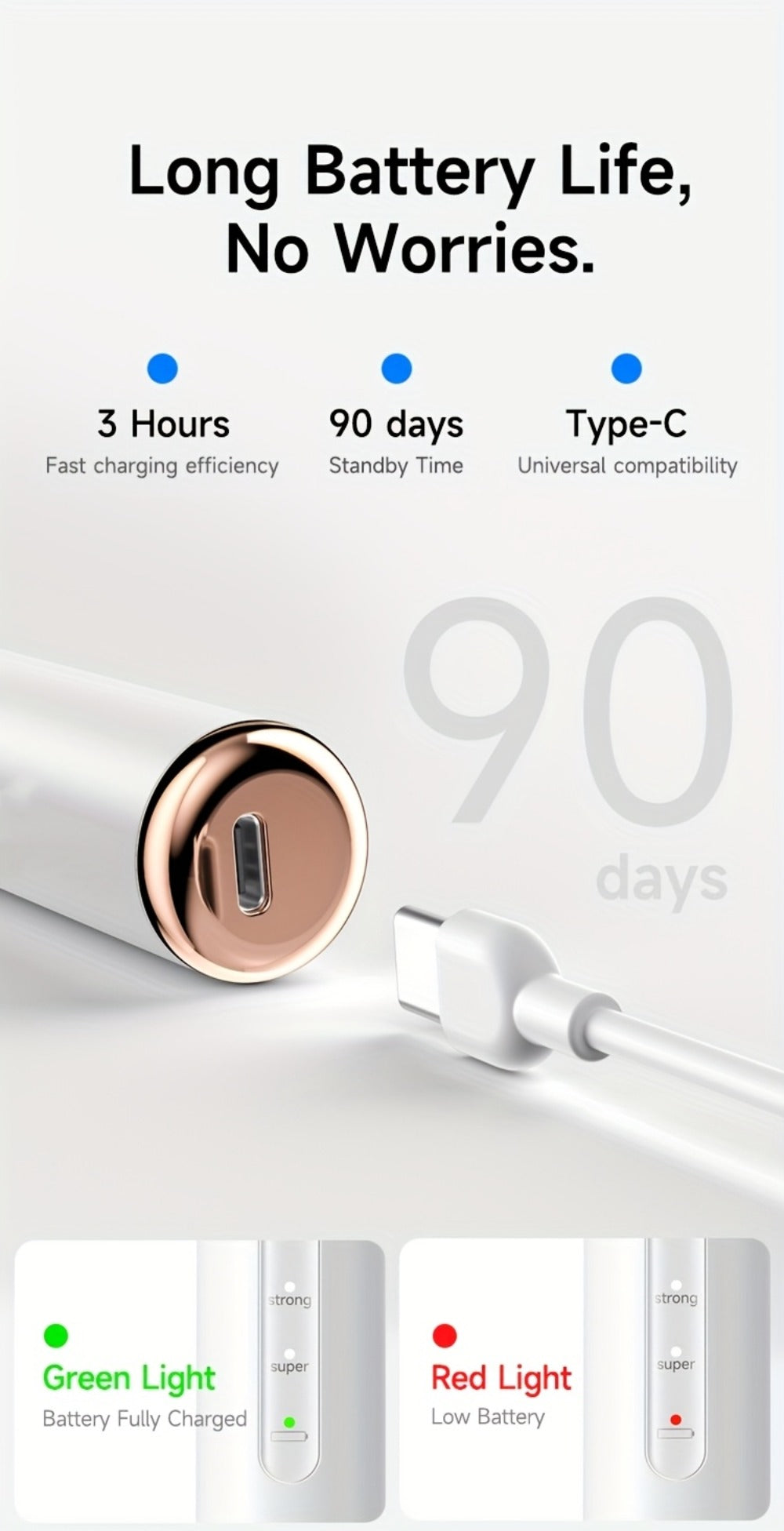 Electric Tooth Cleaner 5-Speed Ultrasonic Tartar Remover USB Rechargeable IPX6 Waterproof Dental Scaler with LED Light Mirror 2 Tips Plaque Stain Removal Tool for Home Oral Care