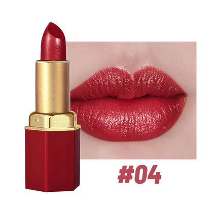 Cream Lipstick Set 6 Colors - Long Lasting Moisturizing Lip Color for All Skin Tones, Everyday & Party Makeup, Perfect Women's Gift