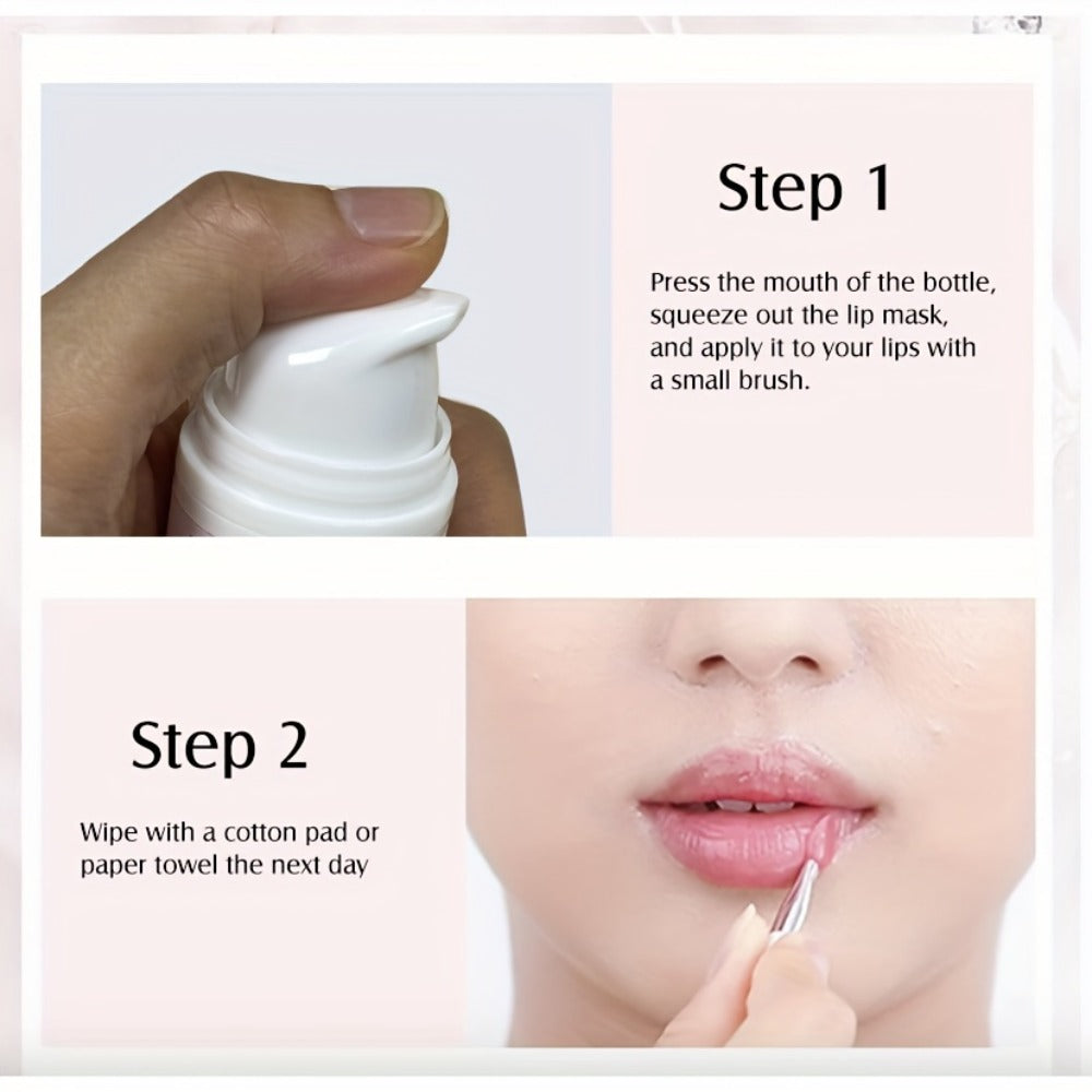 [Lip Essence Hydration] 30g Collagen Moisturizing Lip Essence - Plumps Lips, Day and Night Lip Care, Deep Hydration, Nourishes Dry Lips, Long-Lasting Moisture, Reveals -Clear, Hydrated Lips, Suitable for All Skin Types