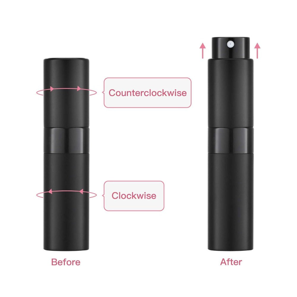 5pcs Travel Perfume Atomizer Refillable 0.27oz, Travel Cologne Sprayer Mini Perfume Empty Small Bottle (5 Colors)