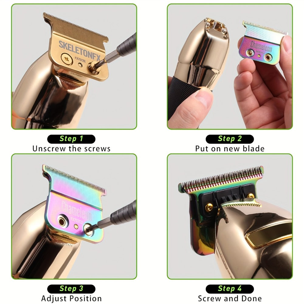 [BaBylissPRO Trimmer Blades] BaBylissPRO Replacement Trimmer Blades | Zero-Gapped, Compatible with FX787 & FX726, Barberology Trimmer Blade