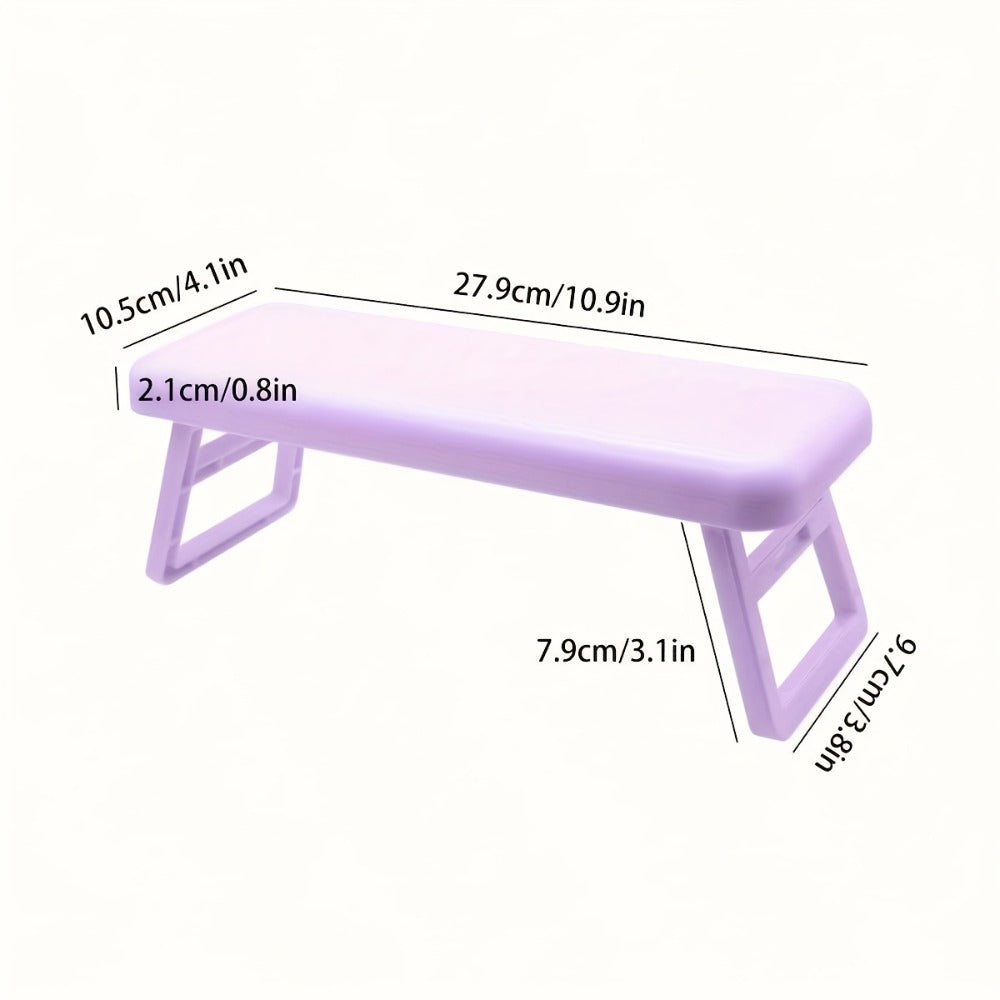 1pc Folding Nail Armrest, Nail Technician Hand Support - Salon Wrist Bracket - Nail Pillow - Nail Pillow Armrest - Portable Scaffold - Nail Station Essentials