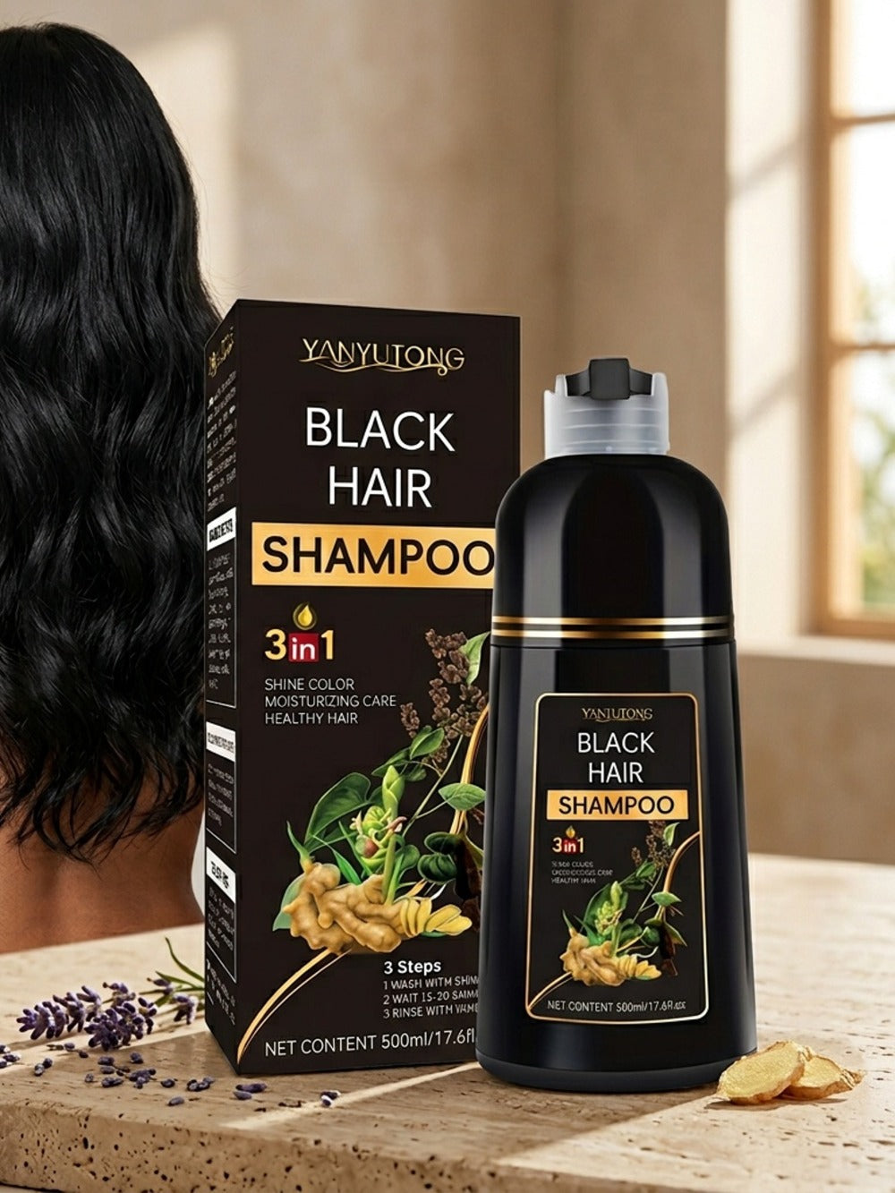 Hair Mask Keratin Deep Repair Treatment Conditioner for Damaged Dry Hair — Restores Elasticity, Smoothness & Shine, Ammonia-Free Herbal Formula, 500ml / 16.91 oz