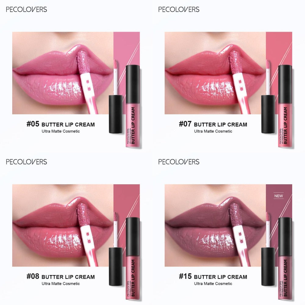 Lip Gloss Set 9pcs Moisturizing Lip Glaze Long Lasting Non-Greasy Liquid Lipstick with Mirror - Berry Pink Red Glossy Lip Color Gift for Women